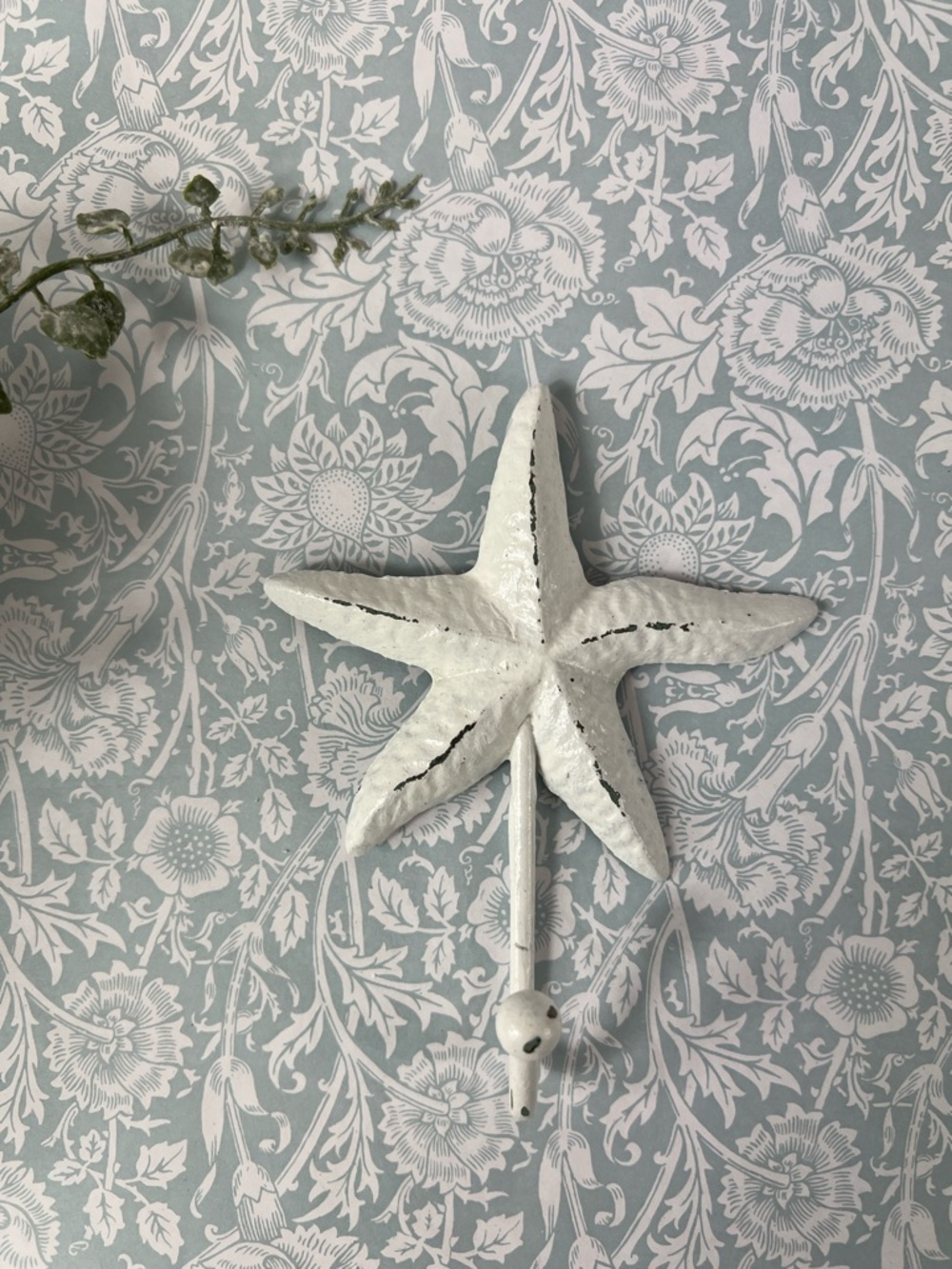 Starfish Wall Hook - Painted Cast Iron Starfish Hook Keys Towels Bags